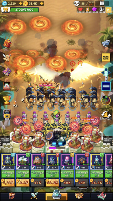 Emulate iPhone app Hero Defense Castle using MyAndroid