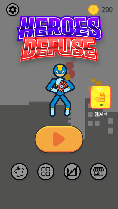 Emulate iPhone app Heroes Defuse - Puzzle City using MyAndroid