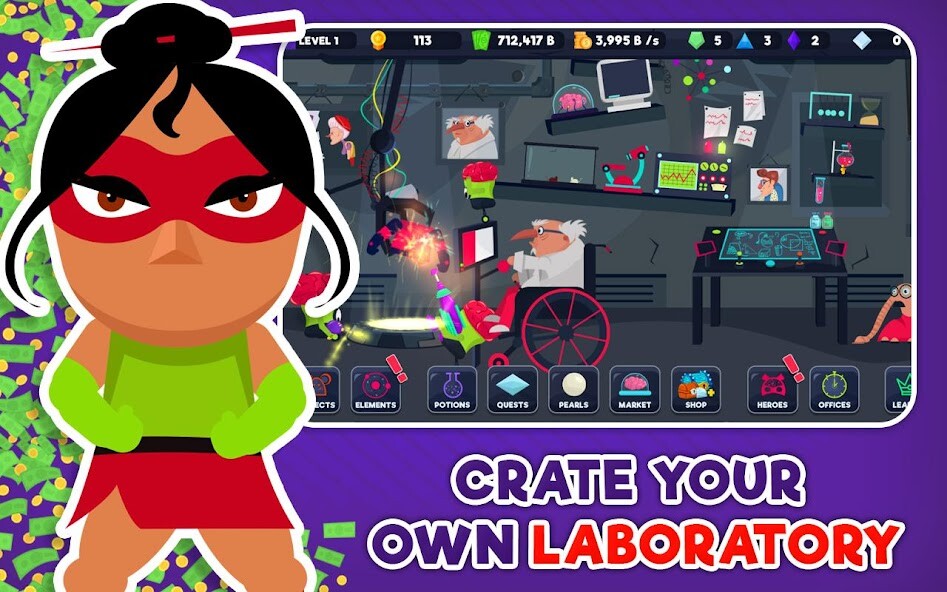 Run android online APK Hero Factory Tycoon : Clicker from MyAndroid or emulate Hero Factory Tycoon : Clicker using MyAndroid