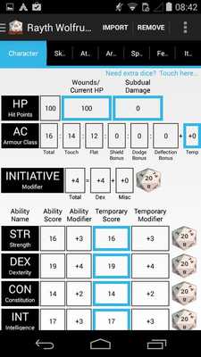 Emulate Android APK Hero Lab Character Import Lite