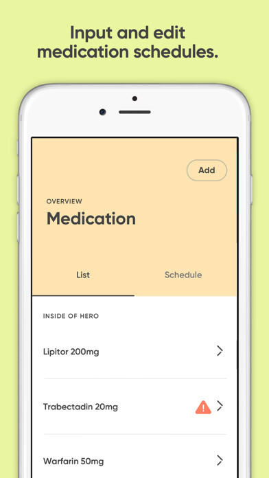 Emulate iPhone app Hero: Medication Manager using MyAndroid Emulate iPhone app Hero: Medication Manager using MyAndroid