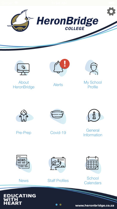 Emulate iPhone app HeronBridge College using MyAndroid