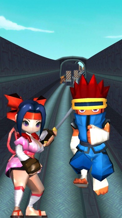 Emulate iPhone app Hero Ninja Naru Kid Run - Rail Train Arcade Fast Rush Endless Edition Game using MyAndroid Emulate iPhone app Hero Ninja Naru Kid Run - Rail Train Arcade Fast Rush Endless Edition Game using MyAndroid