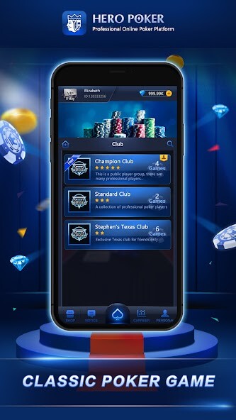 Run android online APK HeroPoker from MyAndroid or emulate HeroPoker using MyAndroid