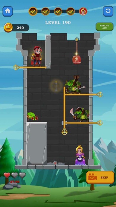 Emulate iPhone app Hero Rescue - Pull the Pins using MyAndroid Emulate iPhone app Hero Rescue - Pull the Pins using MyAndroid