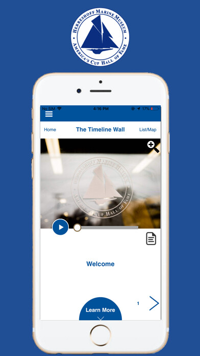Emulate iPhone app Herreshoff Museum using MyAndroid