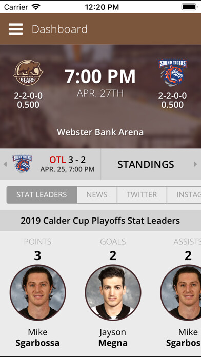 Emulate iPhone app Hershey Bears using MyAndroid Emulate iPhone app Hershey Bears using MyAndroid