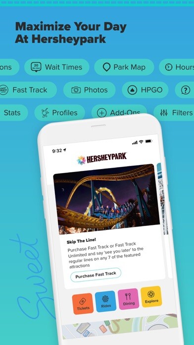 Emulate iPhone app Hersheypark using MyAndroid