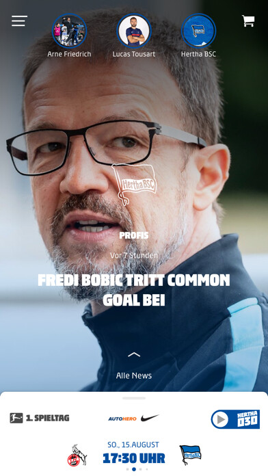 Emulate iPhone app Hertha BSC 1892 using MyAndroid Emulate iPhone app Hertha BSC 1892 using MyAndroid