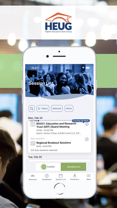 Emulate iPhone app HEUG Events using MyAndroid Emulate iPhone app HEUG Events using MyAndroid