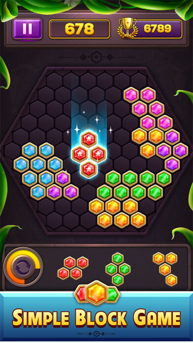 Emulate iPhone app Hexa Block Puzzle Star Gem using MyAndroid Emulate iPhone app Hexa Block Puzzle Star Gem using MyAndroid