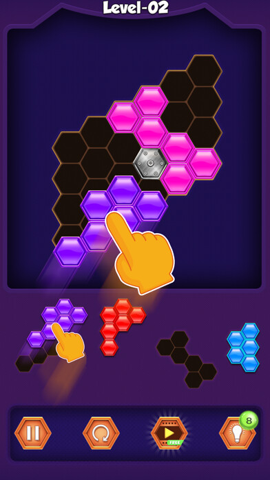 Emulate iPhone app Hexa Blocks Match Puzzle using MyAndroid Emulate iPhone app Hexa Blocks Match Puzzle using MyAndroid