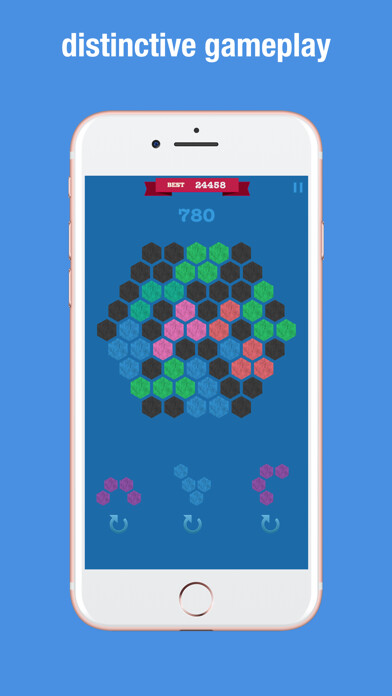 Emulate iPhone app Hexagon Match Geometry Puzzle using MyAndroid Emulate iPhone app Hexagon Match Geometry Puzzle using MyAndroid