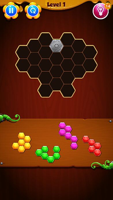 Emulate iPhone app HEXAGON PUZZLE - Simple Puzzle Game using MyAndroid Emulate iPhone app HEXAGON PUZZLE - Simple Puzzle Game using MyAndroid
