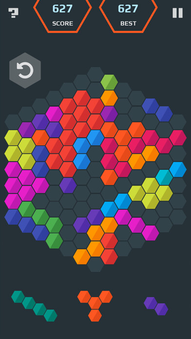 Emulate iPhone app HexaMania Puzzle using MyAndroid
