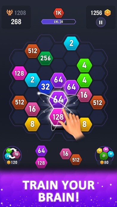 Emulate iPhone app Hexa Number: 2048 puzzle game using MyAndroid Emulate iPhone app Hexa Number: 2048 puzzle game using MyAndroid