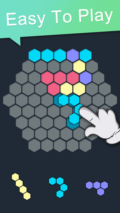 Emulate iPhone app Hex Block Fit: Hexagon Puzzle using MyAndroid