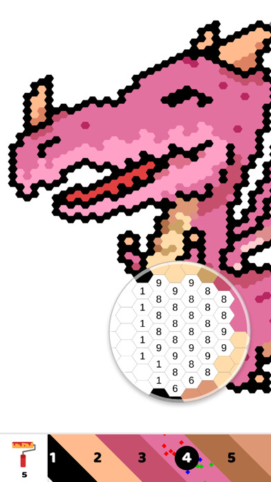 Emulate iPhone app Hexel - Color Art by Number using MyAndroid Emulate iPhone app Hexel - Color Art by Number using MyAndroid
