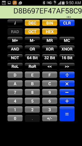 Run android online APK HexODec Programmers Calculator from MyAndroid or emulate HexODec Programmers Calculator using MyAndroid