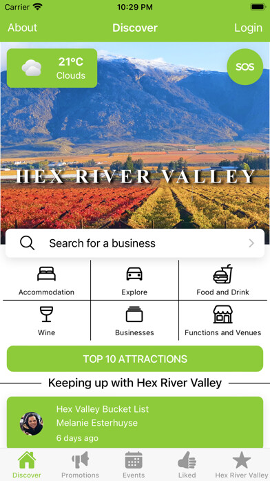 Emulate iPhone app Hex River Valley using MyAndroid Emulate iPhone app Hex River Valley using MyAndroid