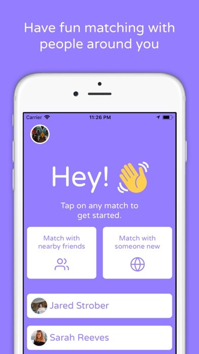 Emulate iPhone app Hey! - Find Your Friends using MyAndroid