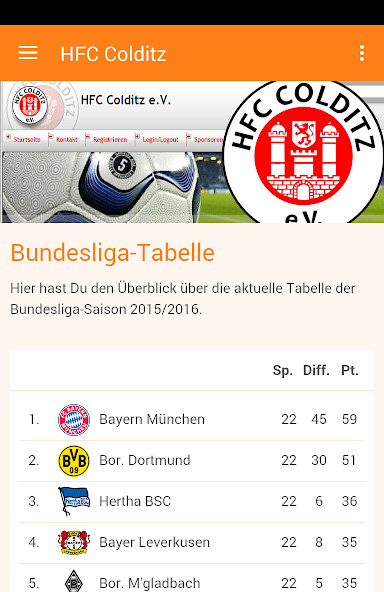 Run android online APK HFC Colditz e.V. from MyAndroid or emulate HFC Colditz e.V. using MyAndroid