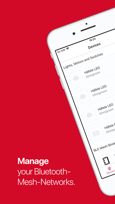Emulate iPhone app Häfele Connect Mesh using MyAndroid