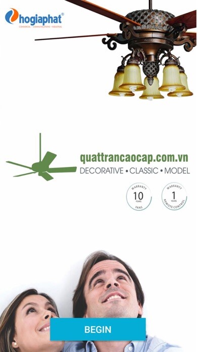 Emulate iPhone app HGP Ceiling Fans Visualizer using MyAndroid Emulate iPhone app HGP Ceiling Fans Visualizer using MyAndroid