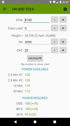 Run android online APK HH-60G TOLD Calculator from MyAndroid or emulate HH-60G TOLD Calculator using MyAndroid