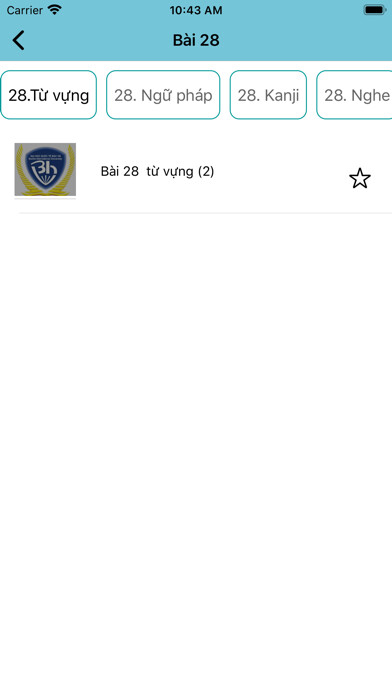 Emulate iPhone app HHE - Phần mềm học tiếng Nhật using MyAndroid