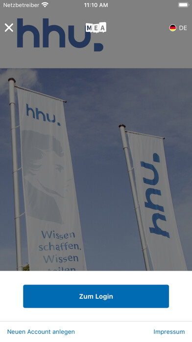 Emulate iPhone app HHU Events using MyAndroid