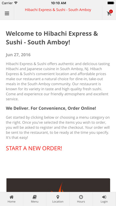 Emulate iPhone app Hibachi Express & Sushi - South Amboy Online Ordering using MyAndroid Emulate iPhone app Hibachi Express & Sushi - South Amboy Online Ordering using MyAndroid
