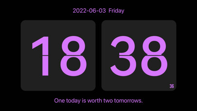 Emulate iPhone app Hi Clock - Digital Filp Clock using MyAndroid