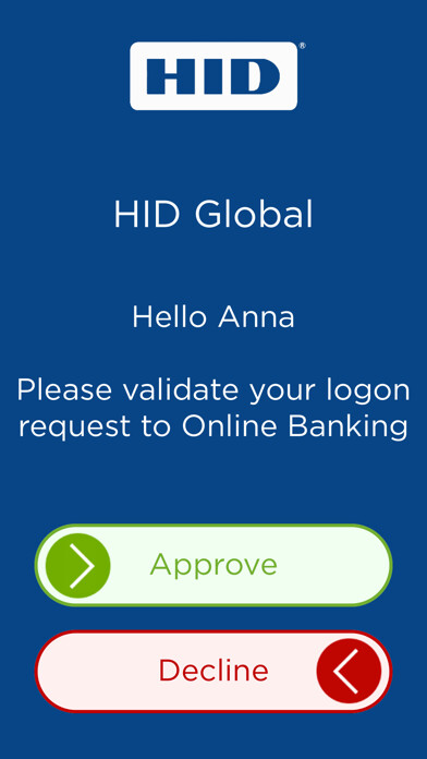 Emulate iPhone app HID Approve using MyAndroid