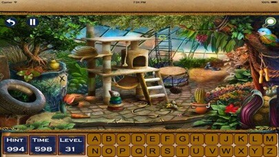 Emulate iPhone app Hidden Alphabets 4 in 1 using MyAndroid