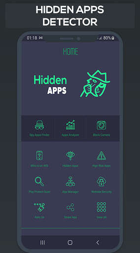 Run android online APK Hidden Apps Detector - find disguised apps from MyAndroid or emulate Hidden Apps Detector - find disguised apps using MyAndroid