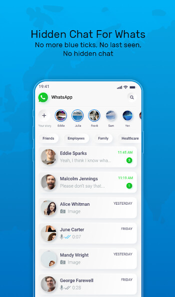 Run android online APK Hidden Chat, Unseen – No Last Seen for Whats from MyAndroid or emulate Hidden Chat, Unseen – No Last Seen for Whats using MyAndroid
