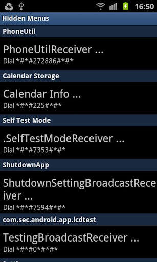 Emulate Android APK Hidden Menus