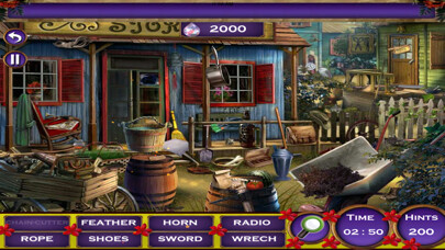 Emulate iPhone app Hidden Objects 100 levels combo using MyAndroid