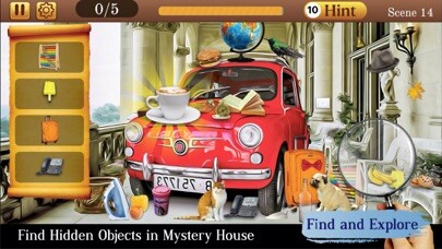 Emulate iPhone app Hidden Objects House Mystery using MyAndroid