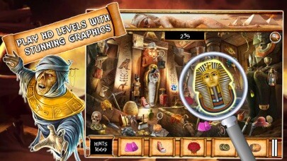 Emulate iPhone app Hidden Objects : Mummy Mystery using MyAndroid