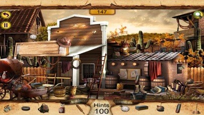 Emulate iPhone app Hidden Objects : The Cow Boy using MyAndroid