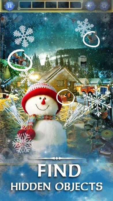 Emulate iPhone app Hidden Object: Xmas Tree Magic using MyAndroid