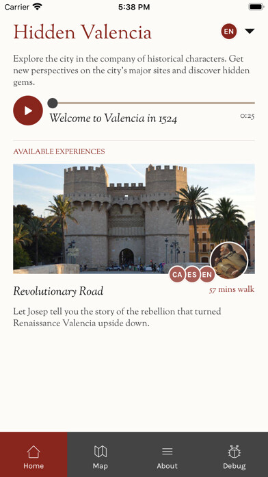 Emulate iPhone app Hidden Valencia using MyAndroid