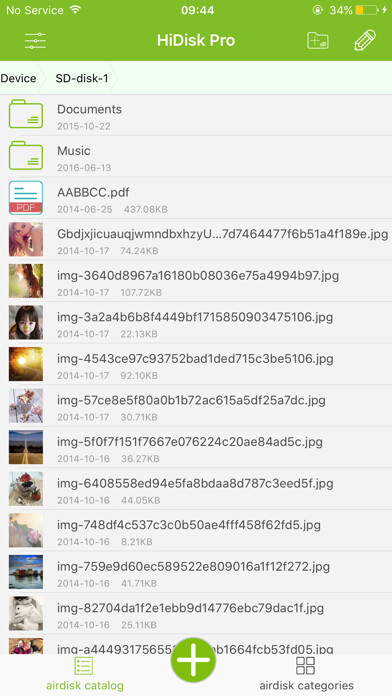 Emulate iPhone app HiDisk Pro using MyAndroid