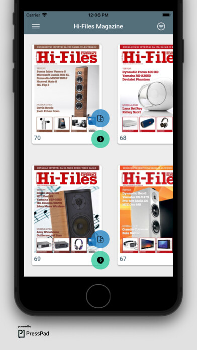 Emulate iPhone app Hi-Files magazine app using MyAndroid Emulate iPhone app Hi-Files magazine app using MyAndroid