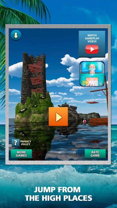 Emulate iPhone app High Cliff Diving Champion using MyAndroid Emulate iPhone app High Cliff Diving Champion using MyAndroid