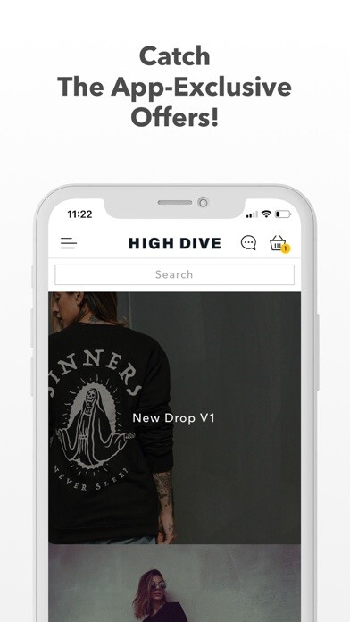 Emulate iPhone app High Dive Apparel using MyAndroid