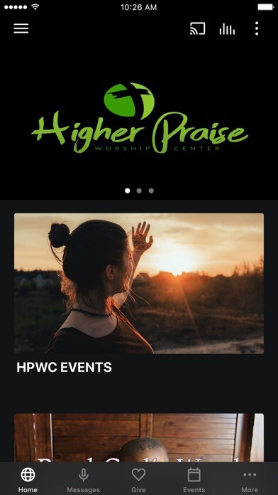 Emulate iPhone app Higher Praise Worship Center using MyAndroid Emulate iPhone app Higher Praise Worship Center using MyAndroid