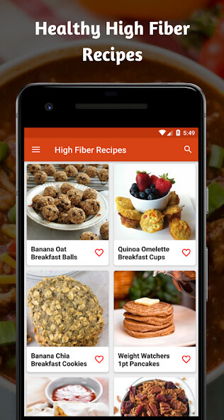 Run android online APK High Fiber Recipes: Healthy High Fiber Diet Foods from MyAndroid or emulate High Fiber Recipes: Healthy High Fiber Diet Foods using MyAndroid